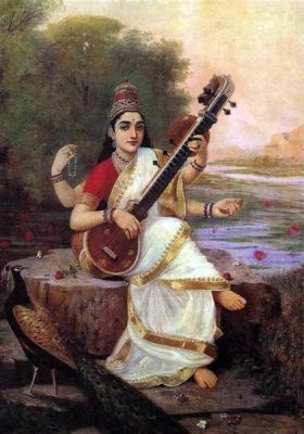 <img src=https://i.imgur.com/lY31g1L.jpg alt=Raja Ravi Varma's Saraswati width=500/> 라자 라비 바르마의 사라스와티: 아름다운 신화적 표현과 정교한 수채화 기법